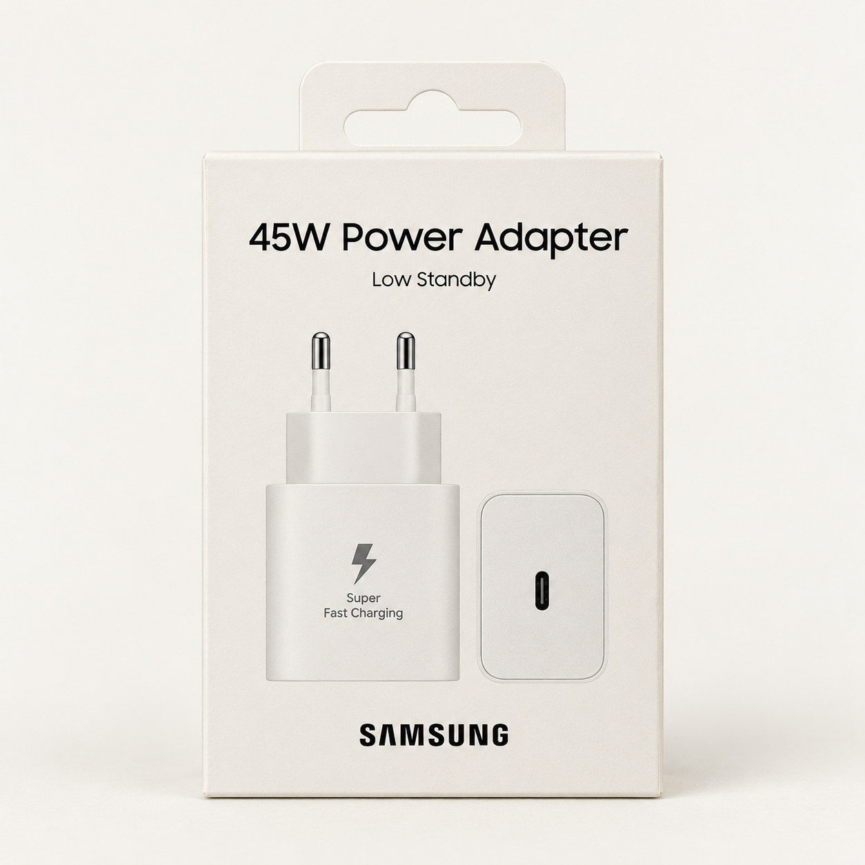 Samsung power adapter retail packaging